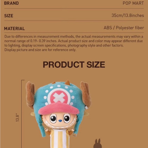 Labubu Tony Tony Chopper 400%.. - Picture 3 of 3